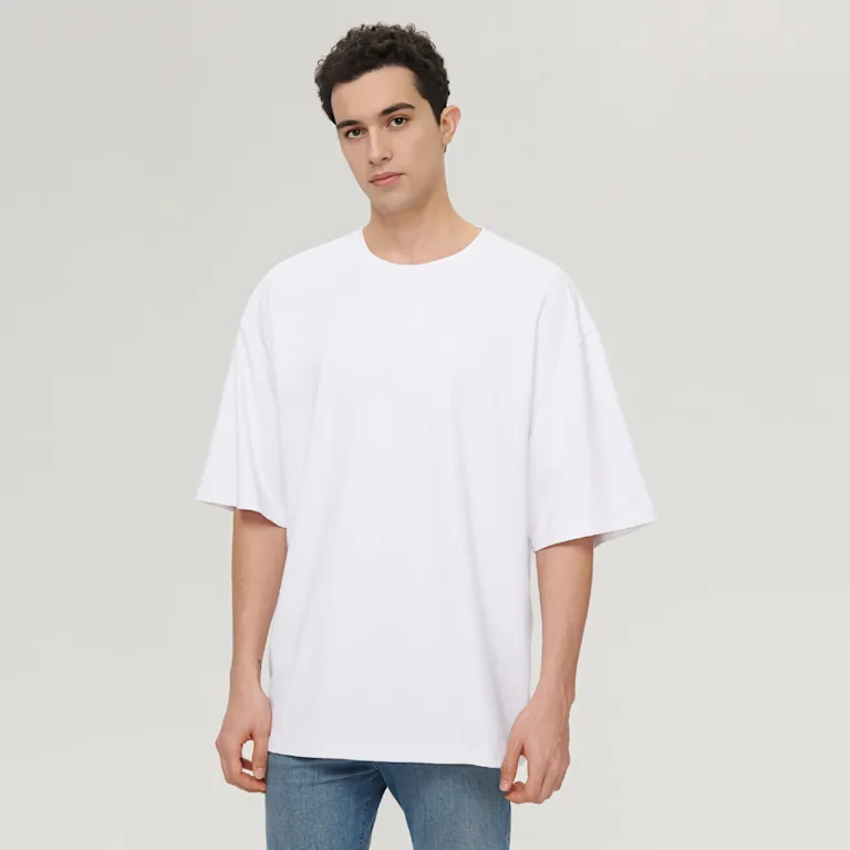 Men's Oversized Short-Sleeve T-Shirt-Heavyweight 225g