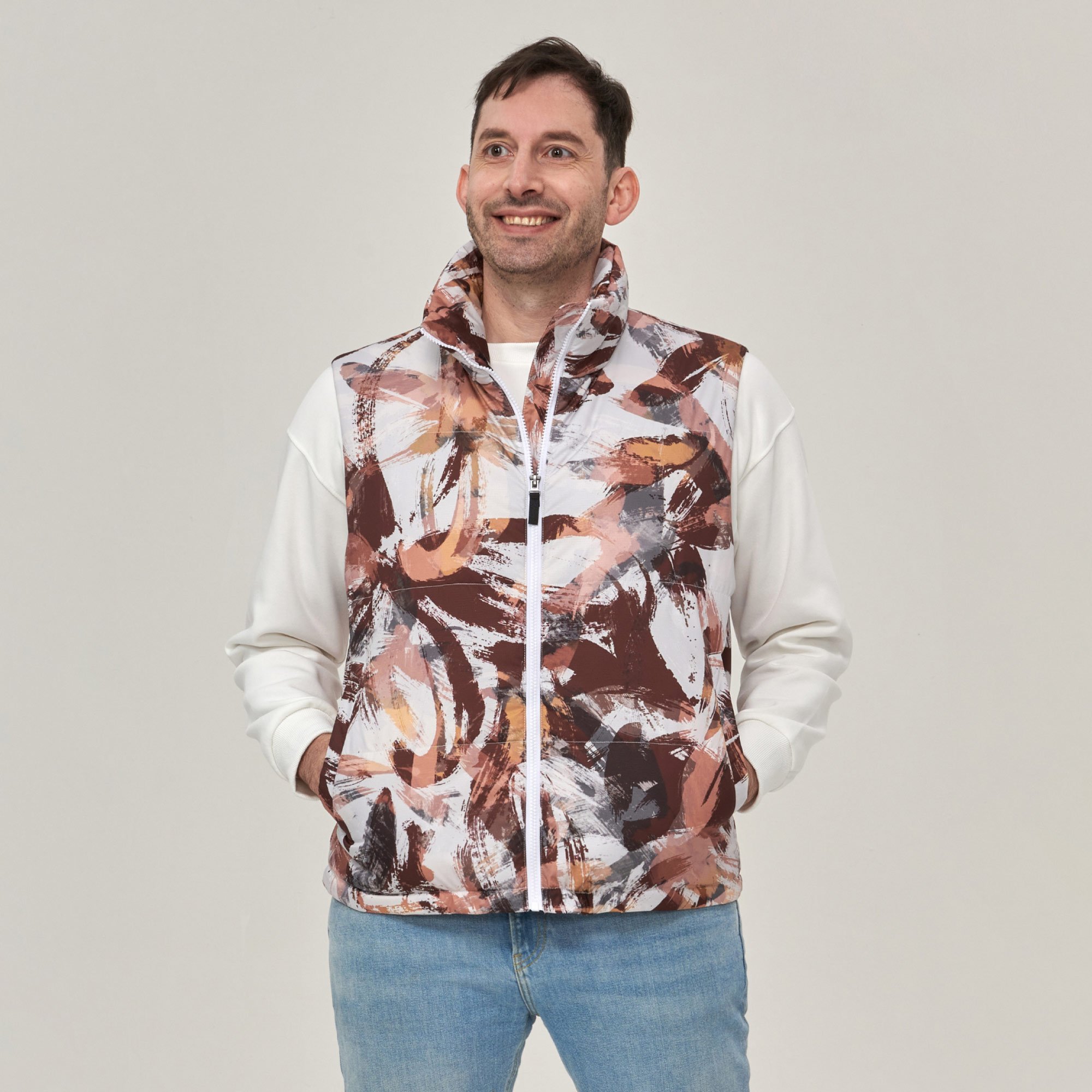Men's Full-Zip Warm Sleeveless Winter Vest | NovaTomato