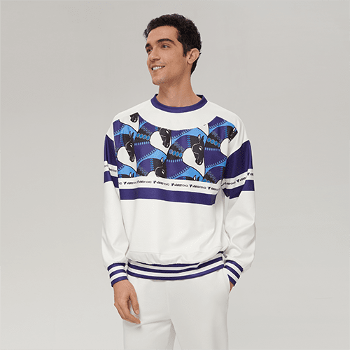 Men’s Relaxed Fit Sweatshirt With Front Patch