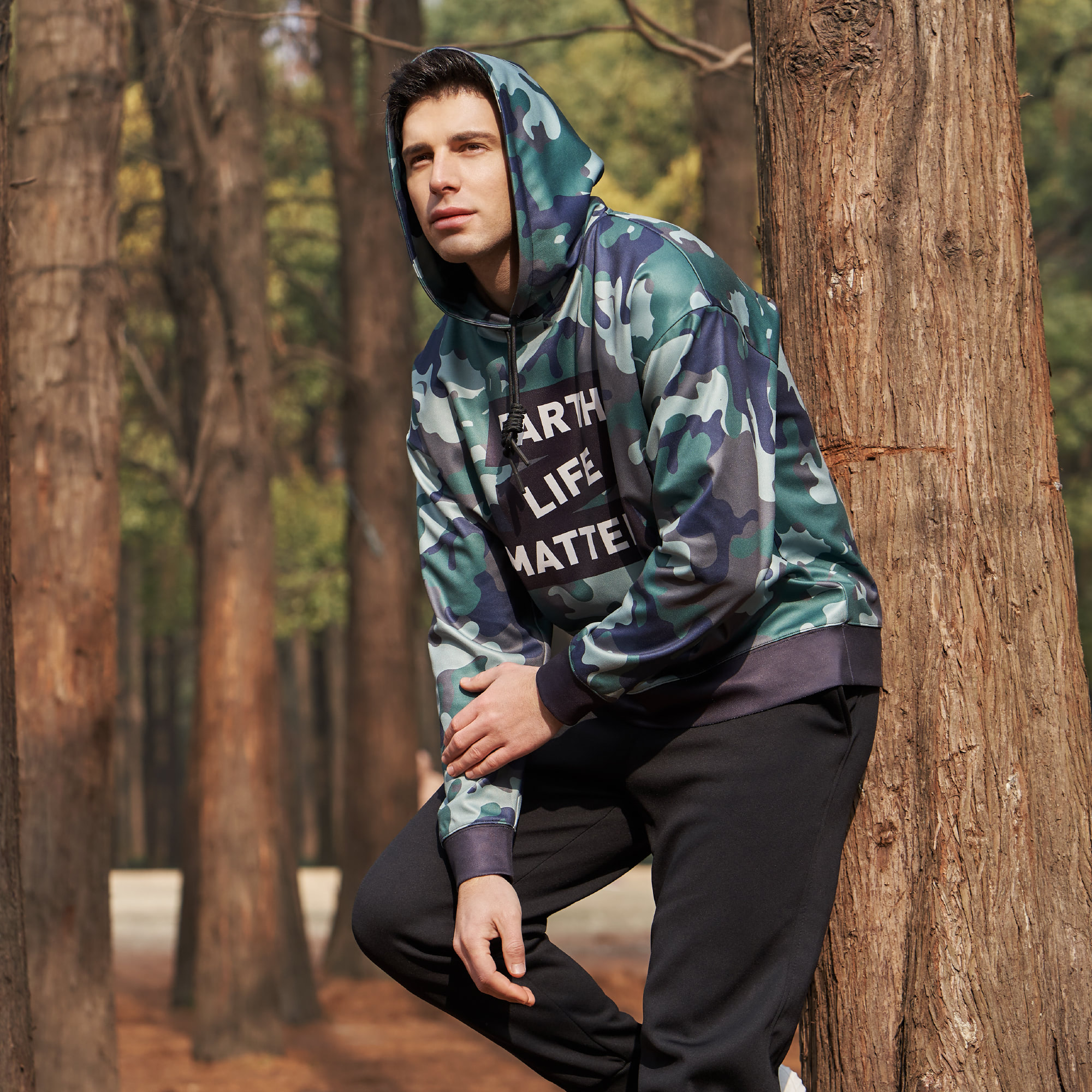 Custom Printed Men s Relaxed Fit Hoodie NovaTomato