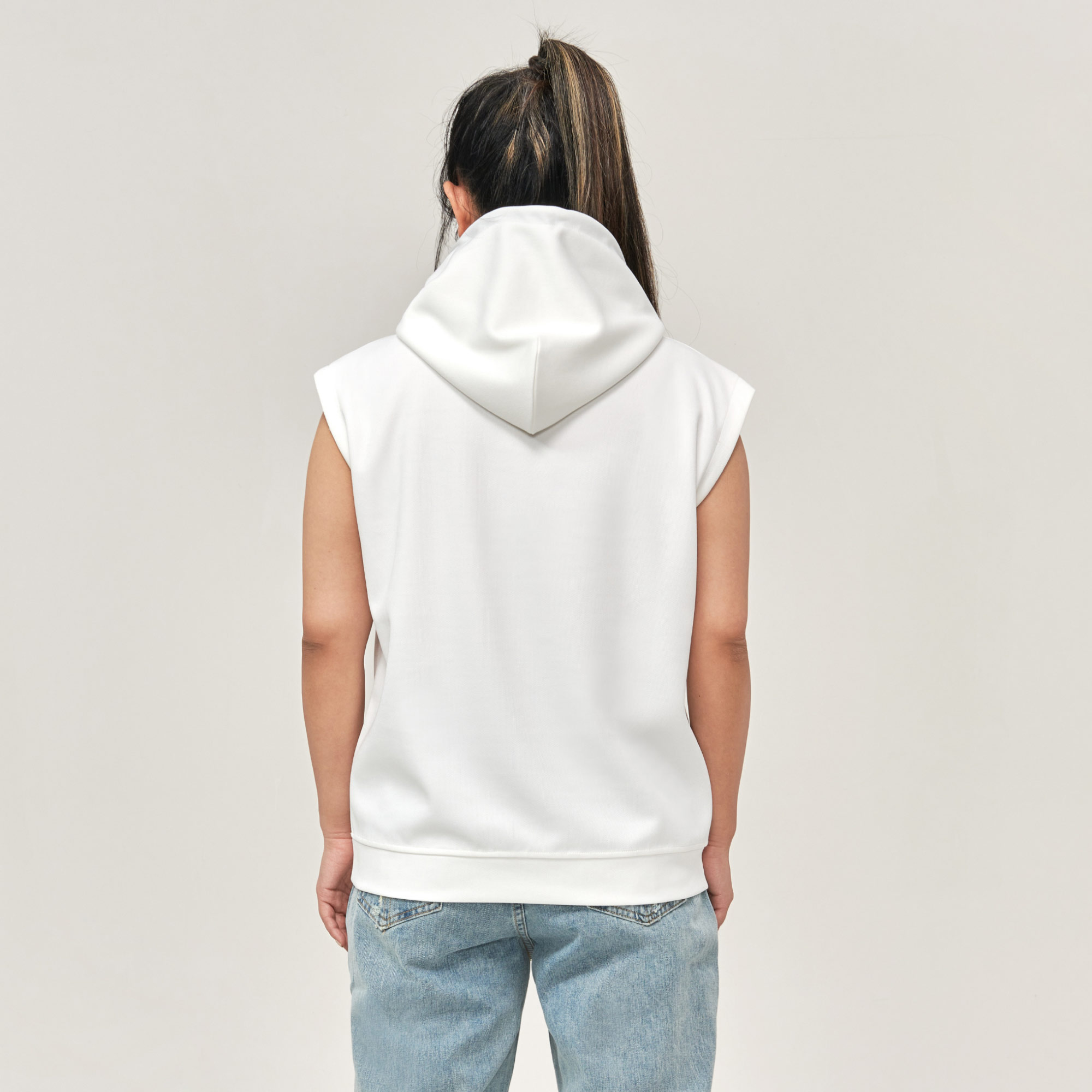 Custom Printed Unisex Regular Fit Sleeveless Pullover Hoodie