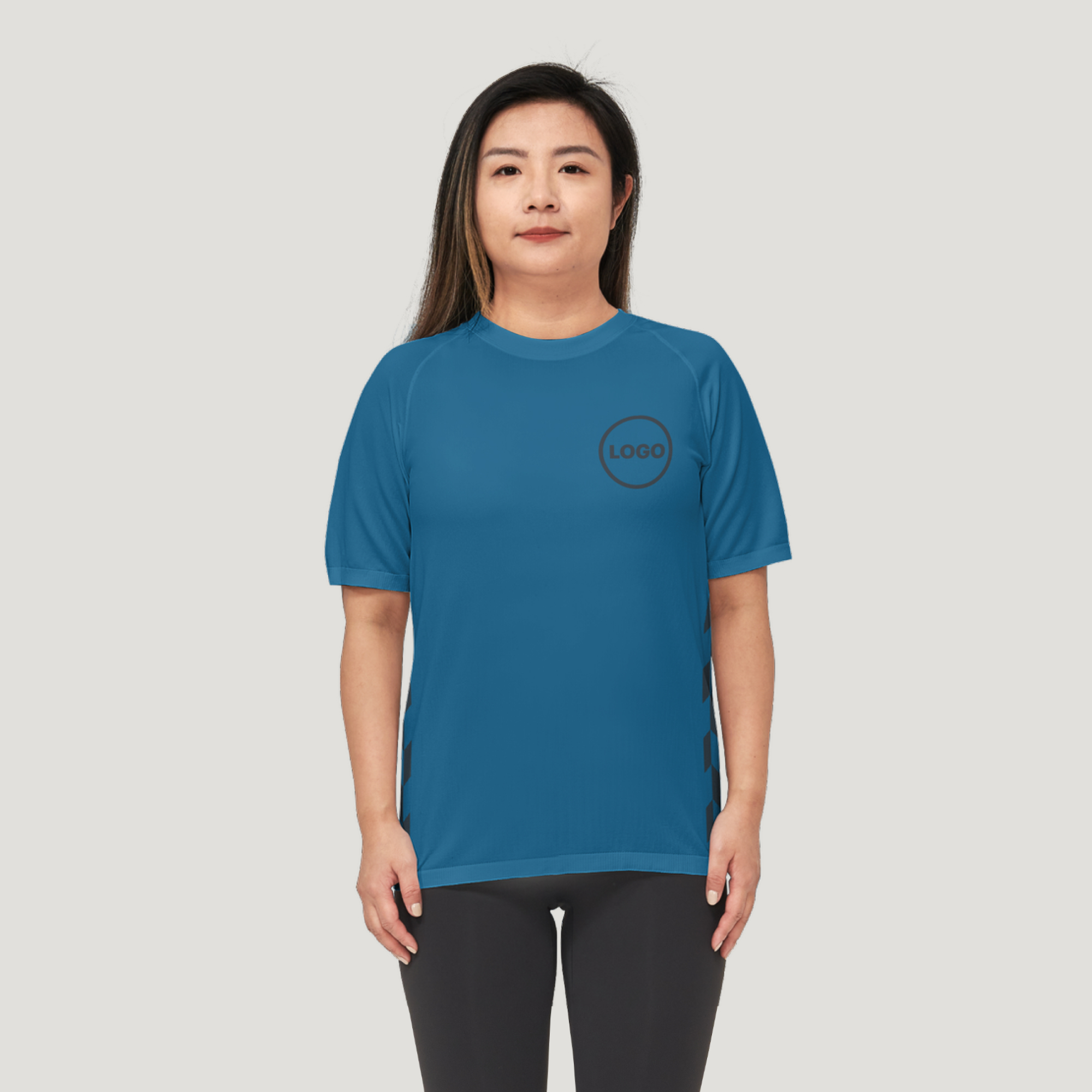 Custom Printed Women’s Seamless Knit Short Sleeve T-shirt