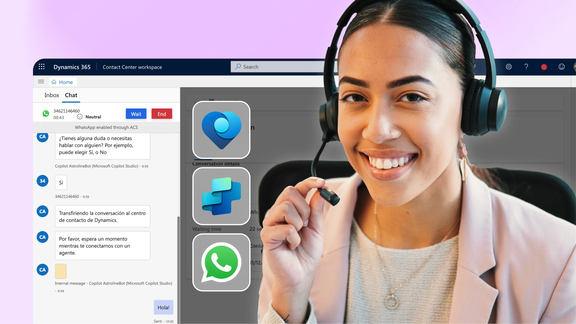 Integracion Dynamics 365 con WhatsApp