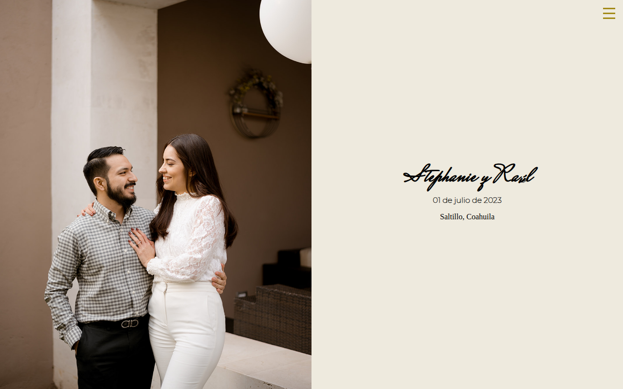 Boda Steph y Raúl Website
