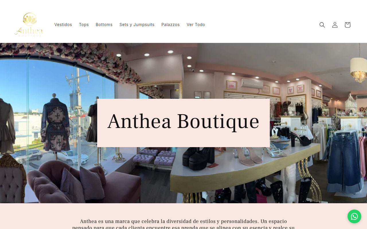 Anthea Boutique Website