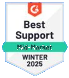 G2 Best Support Mid-Market Winter 2025
