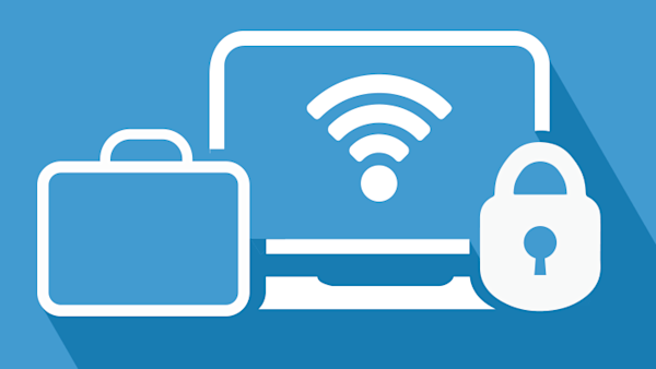 Internet security for business icon