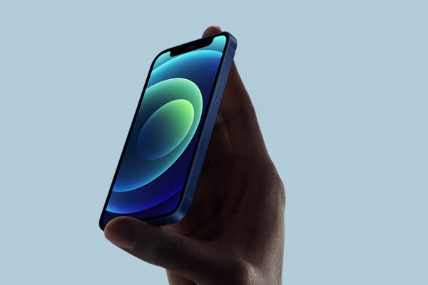 iPhone 12 Mini in hand
