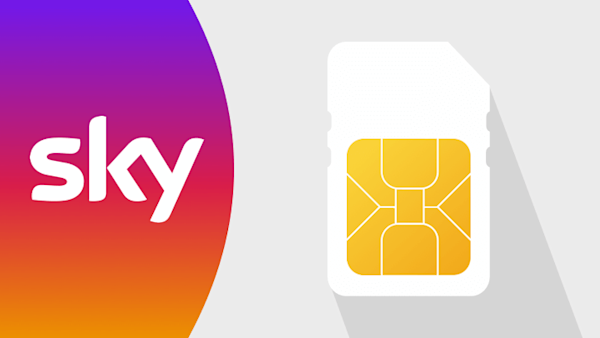 Sky logo and SIM card
