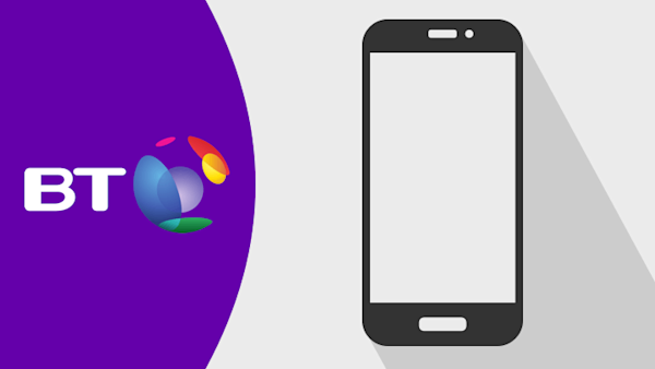 BT logo and mobile