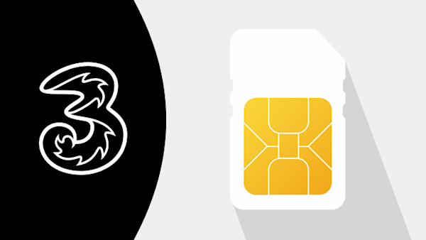 Three logo and SIM