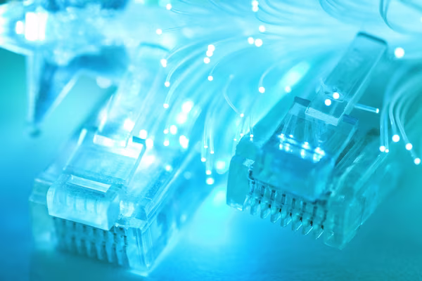 Ethernet and fibre cables