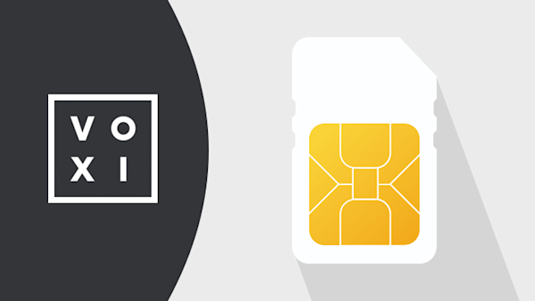 VOXI logo and SIM card