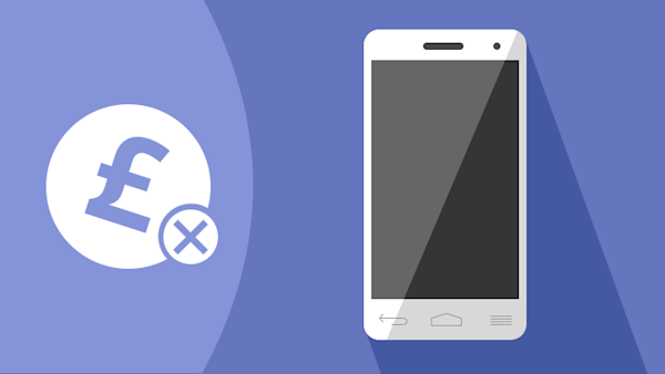 Contract phones No upfront cost icon