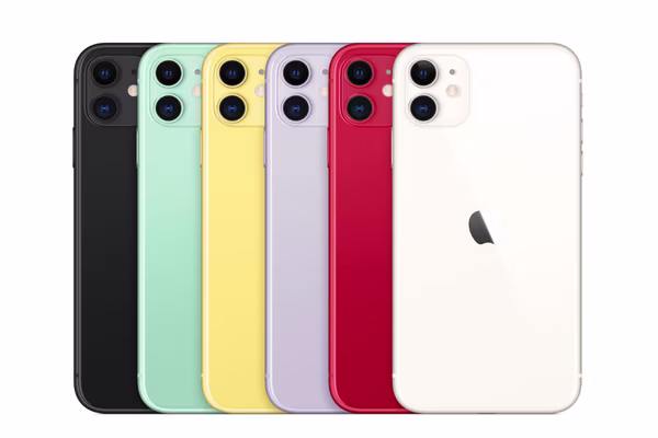 iPhone 11 colour line up 