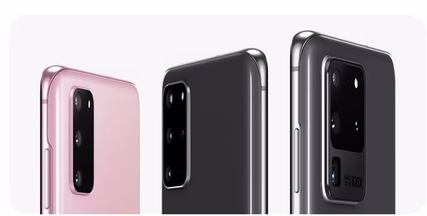 Samsung Galaxy S20 range colours
