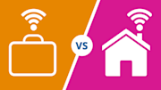 Business broadband Vs Home broadband icon