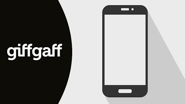 Giffgaff logo and mobile