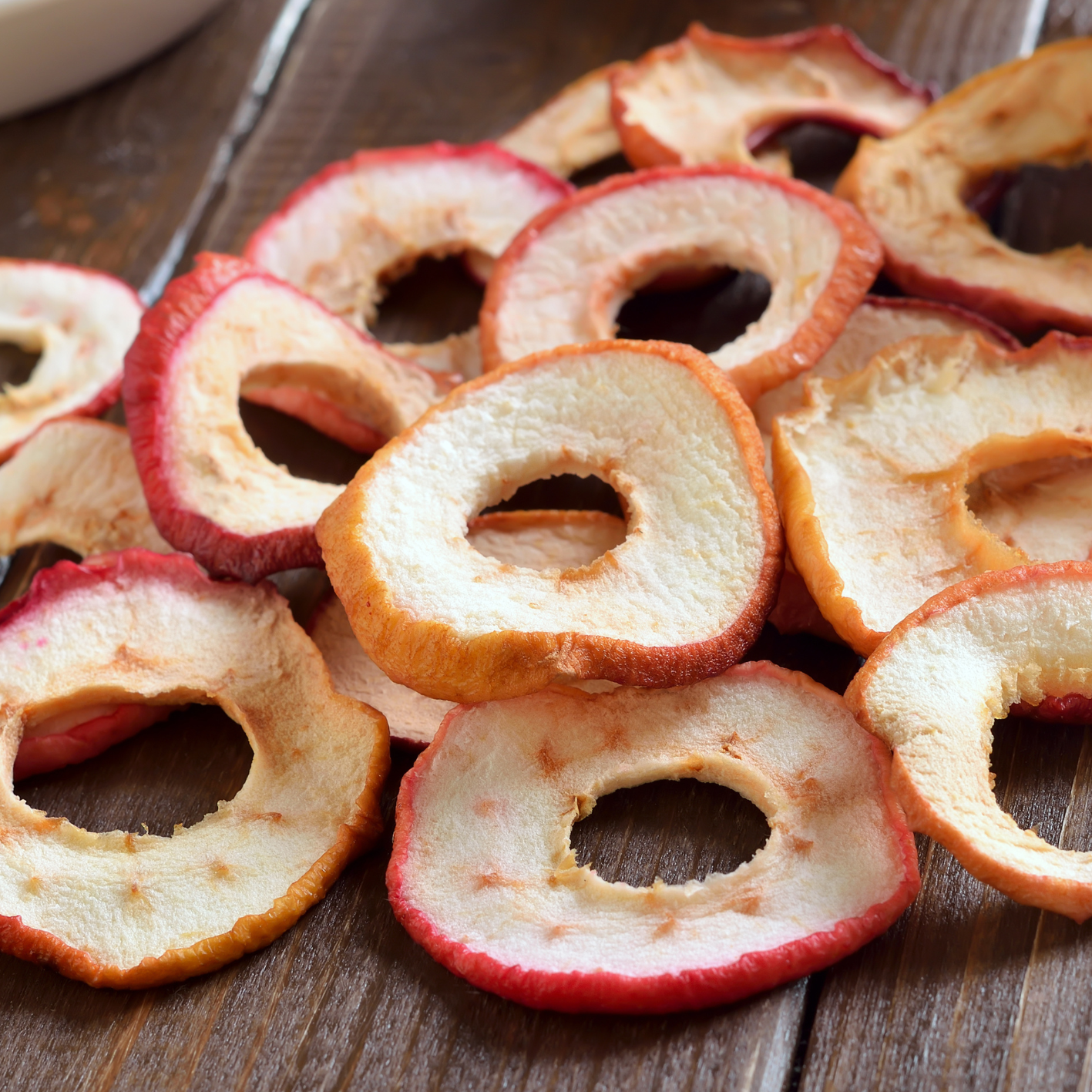 Gedörrte Äpfelringe