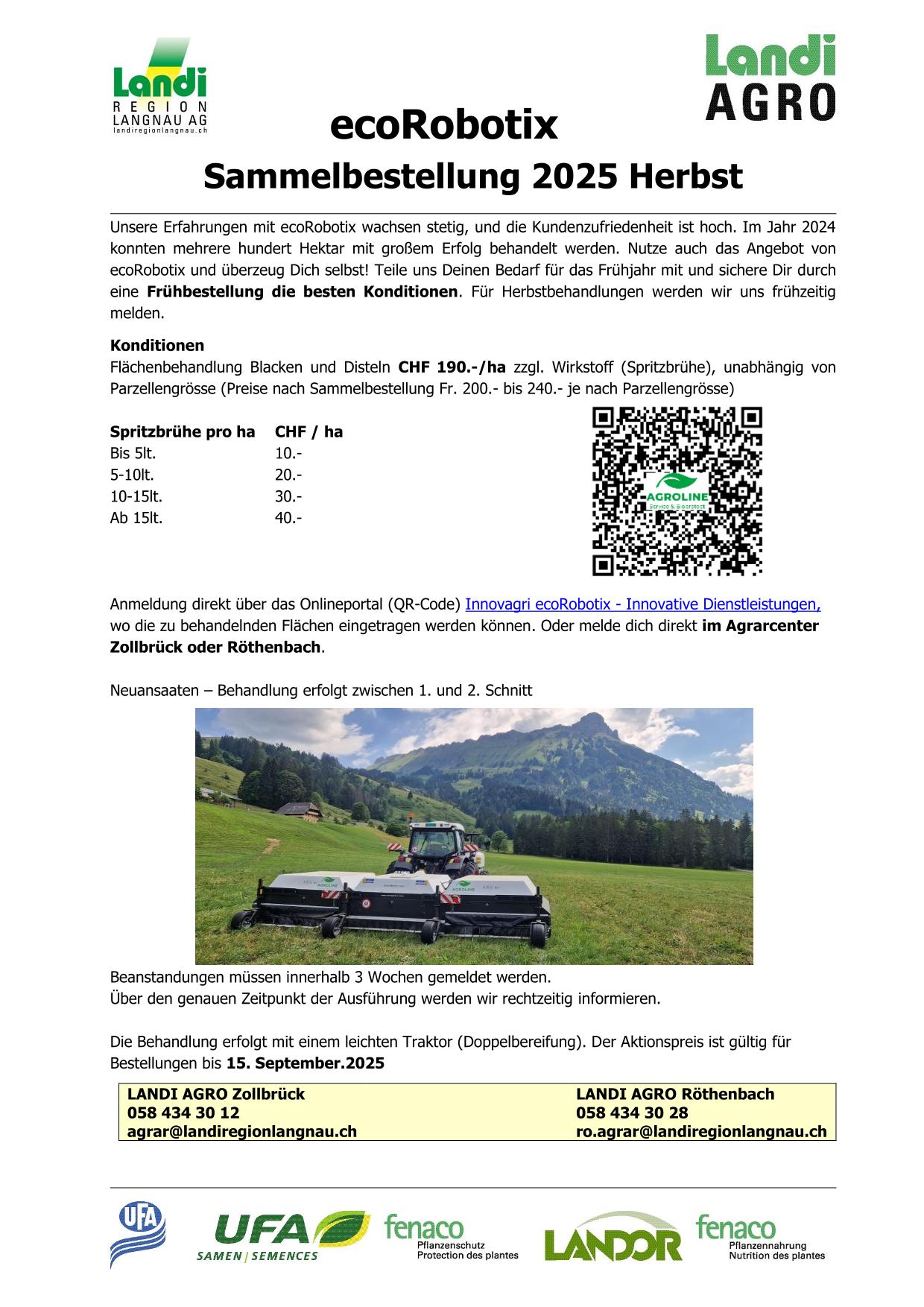 Eco Robotix Sammelbestellung 2025 Herbst