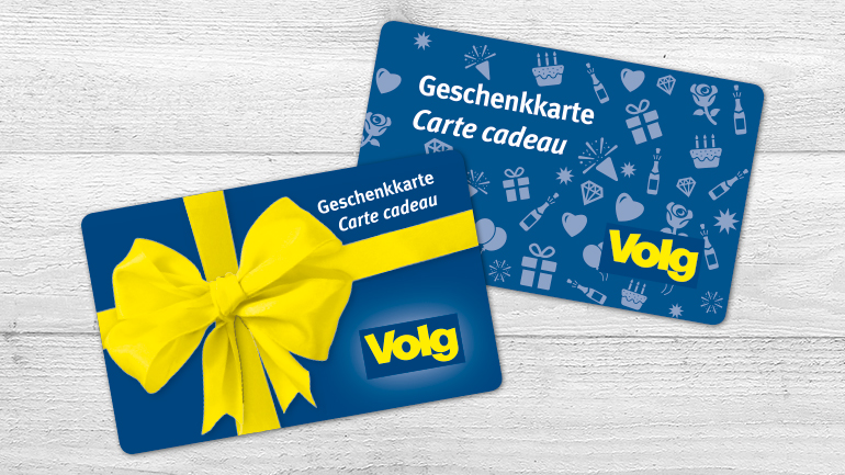 Die Volg Geschenkkarte! Das perfekte Geschenk für jeden Anlass.