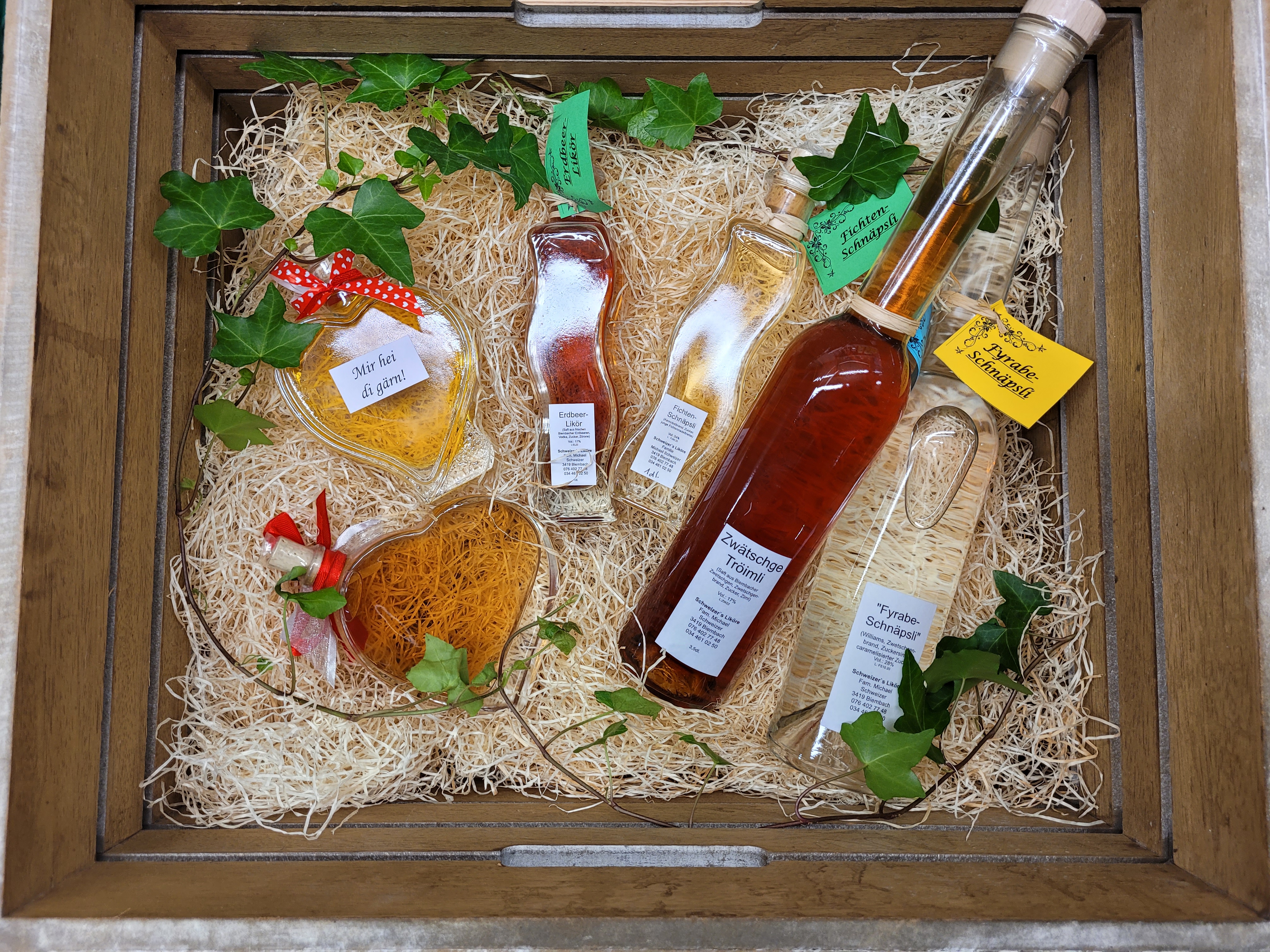 Natürlich vom Hof Schweizer's Liköre Landi Vechigen