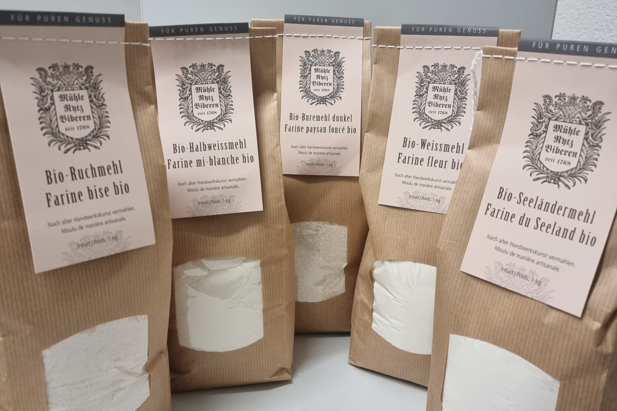 5 Mehlsorten 1kg - Mühle Rytz