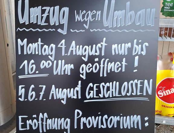 Volg Dussnang zieht ins Provisorium🚛