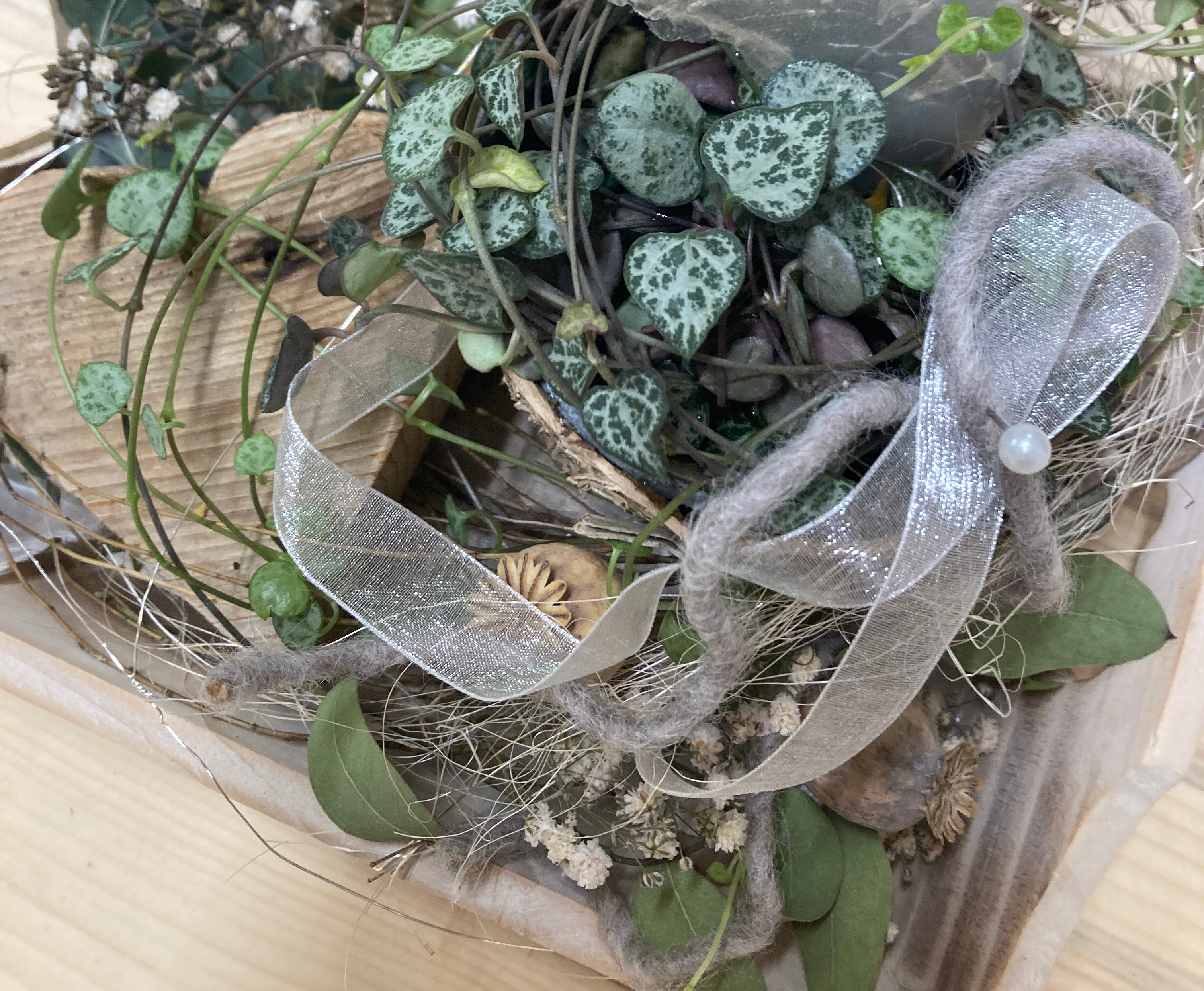 Natur Geschenke - Holzgeschenk mit Pflänzli