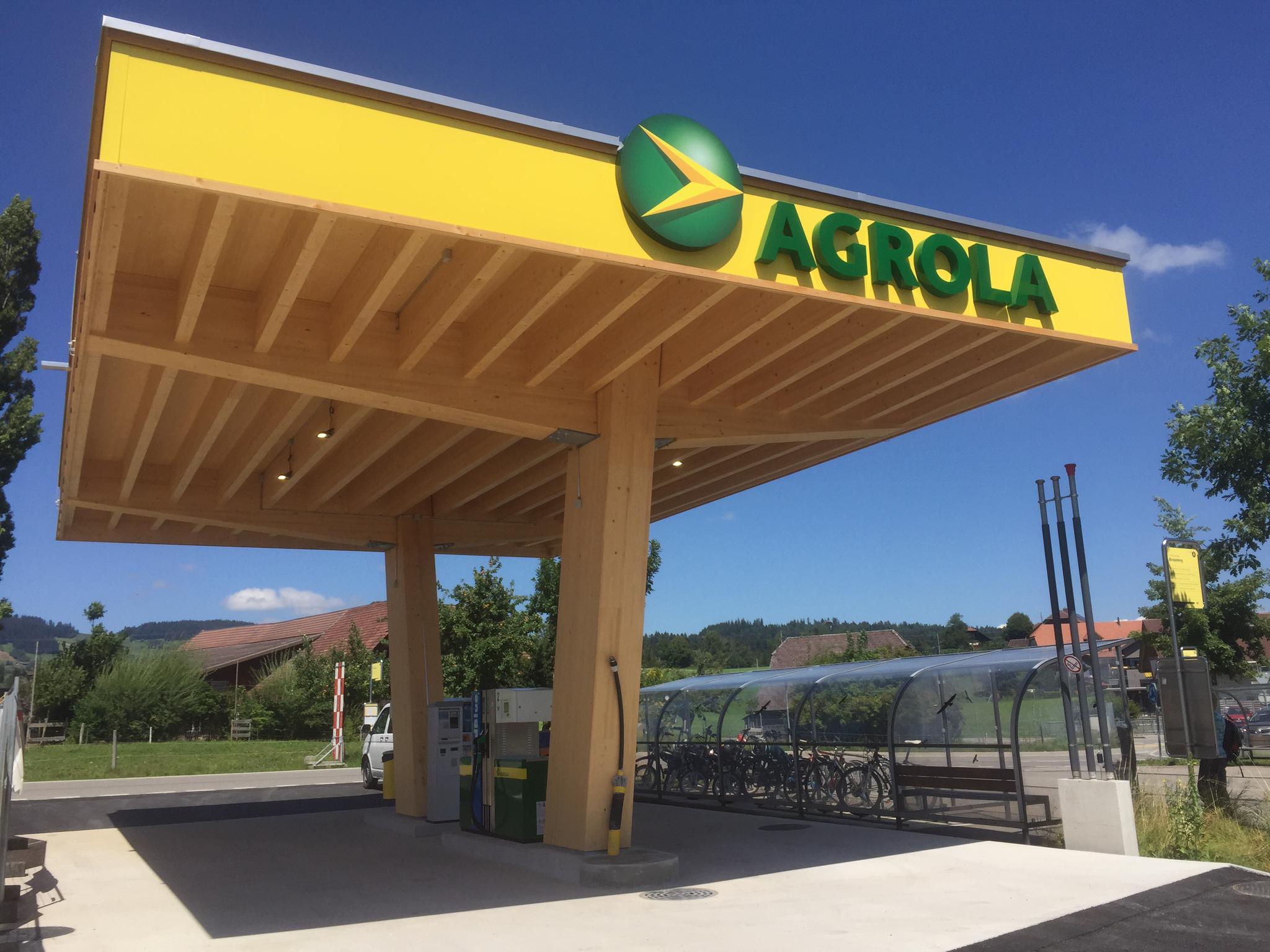 AGROLA, Tankstelle, Landi Thun, Unterlangenegg