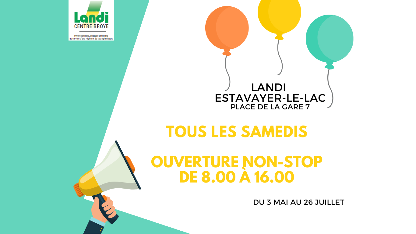 Ouverture samedi non-stop