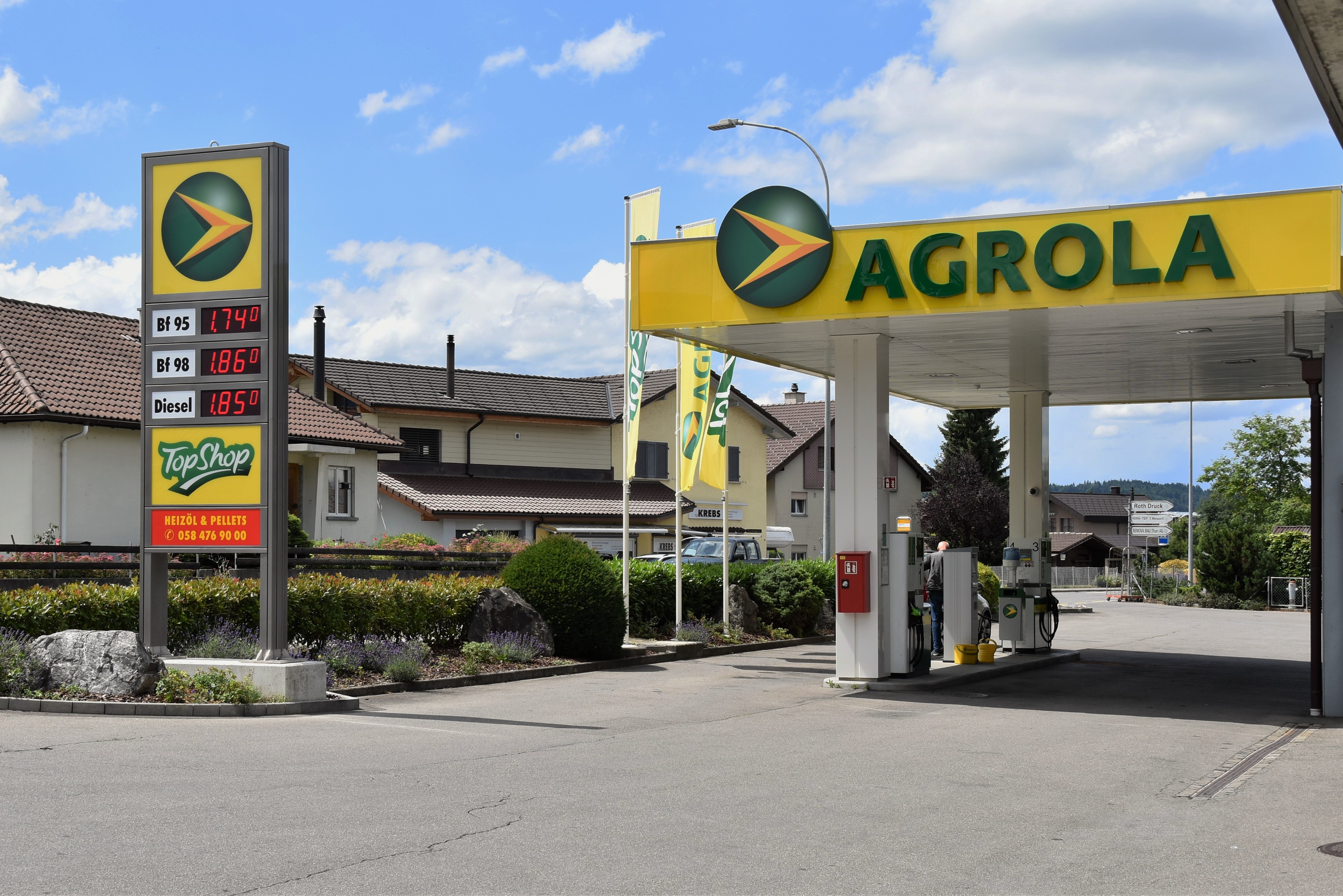 AGROLA, Tankstelle, Landi Thun, Uetendorf