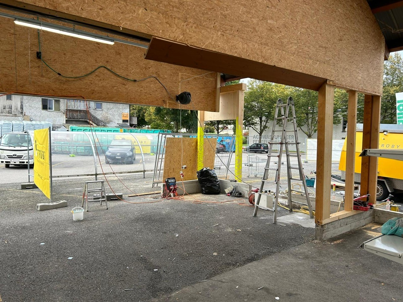 Umbau Fotos LANDI Laden Köniz