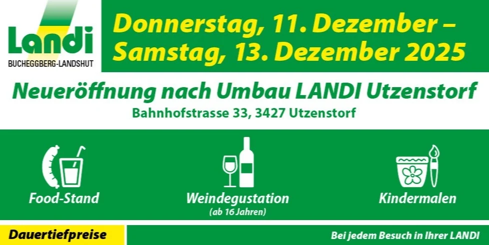 LCW- Wiedereröffnung LANDI Laden Utzenstorf