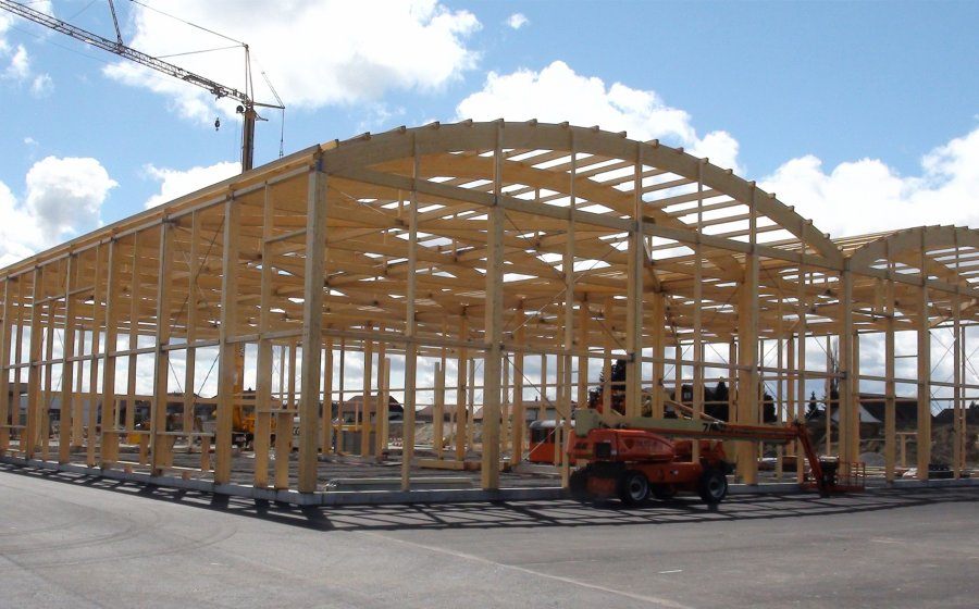 LCW Global - Nachhaltigkeitsstory Schweizer Holz - Bätterkinden Lagerhalle