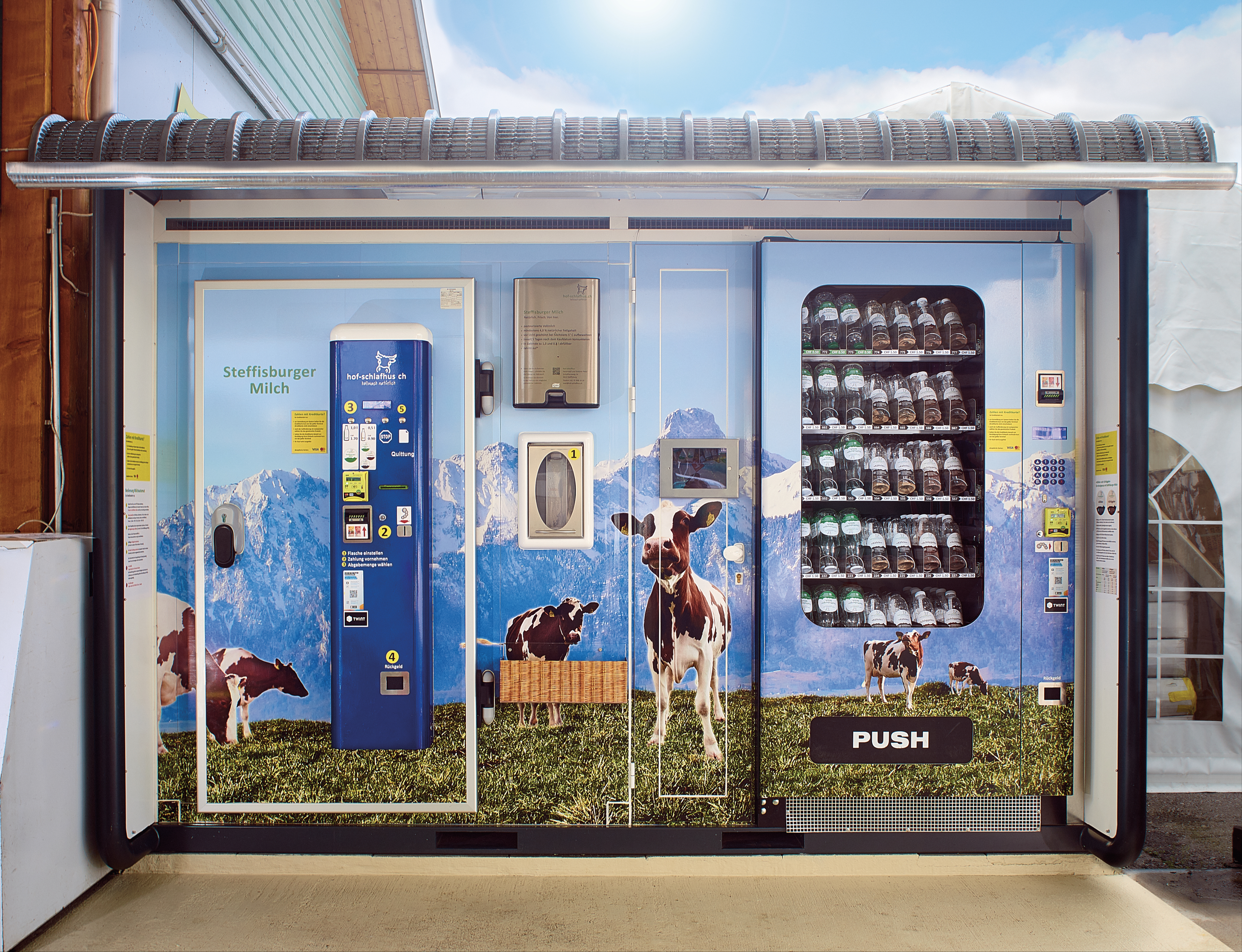 Hof Schlafhus Milchautomat