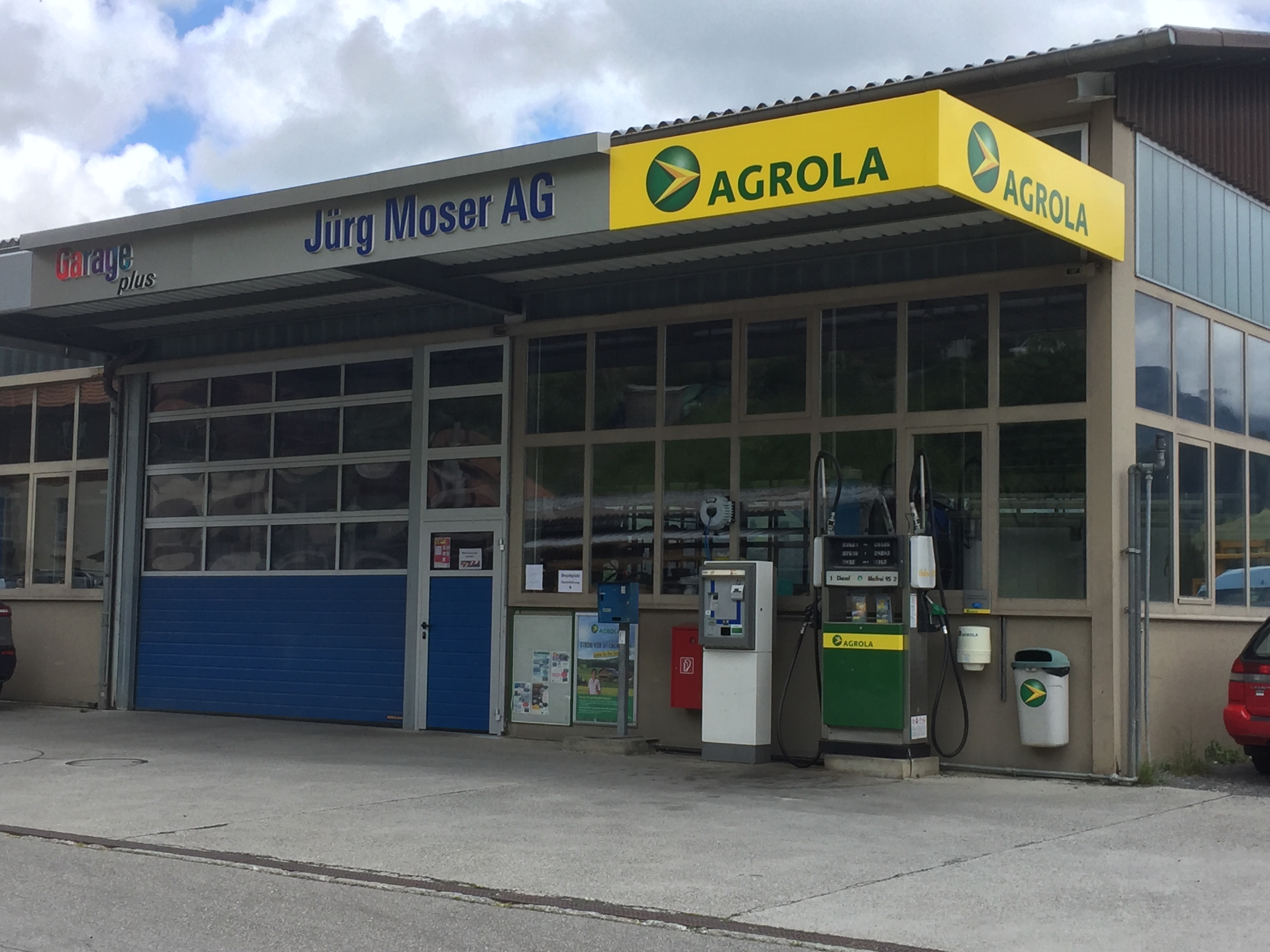 AGROLA, Tankstelle, Landi Thun, Teuffenthal