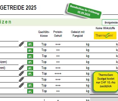 Bestellblätter und Informationen