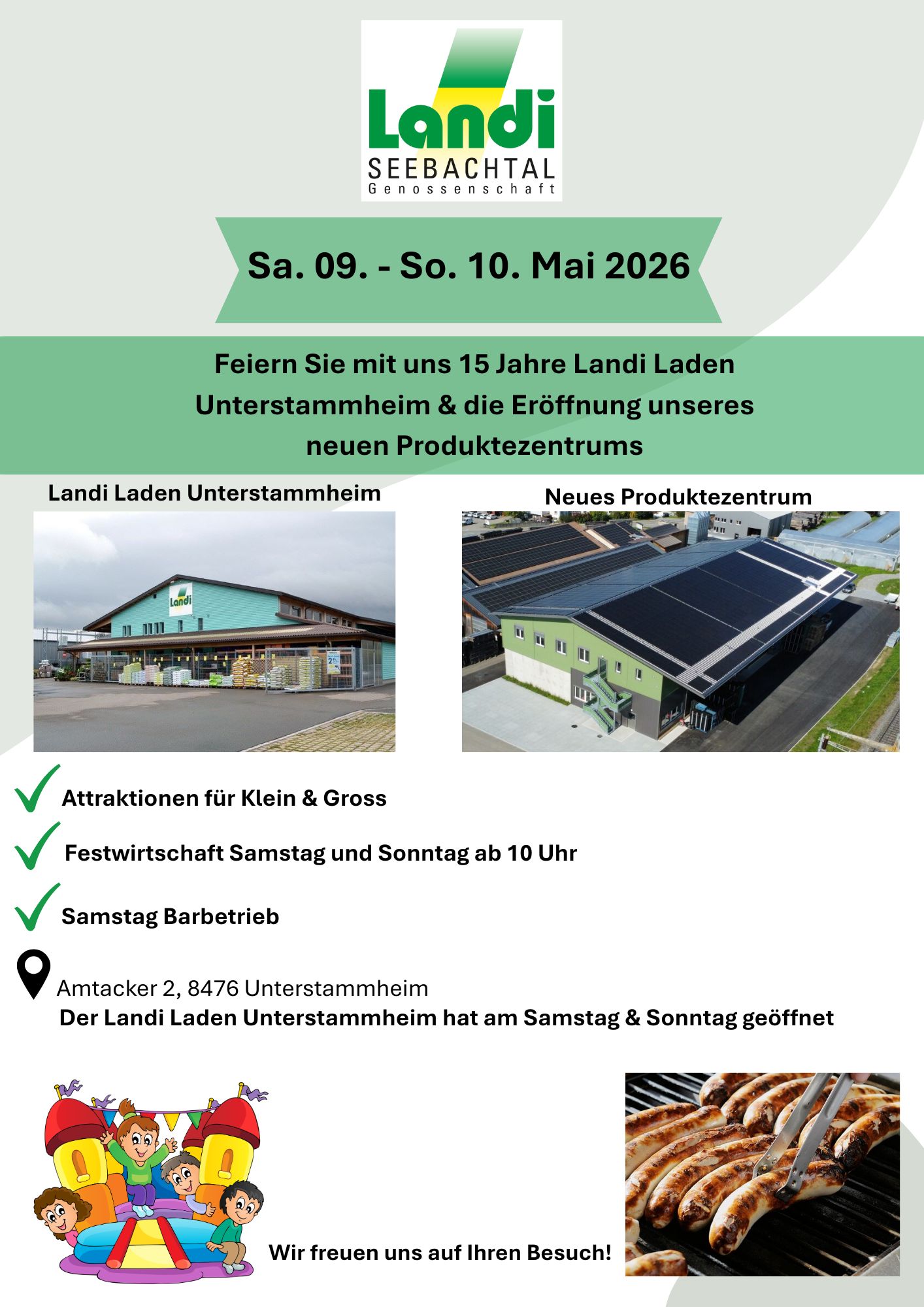 Flyer Festwochenende 9. und 10. Mai 2026