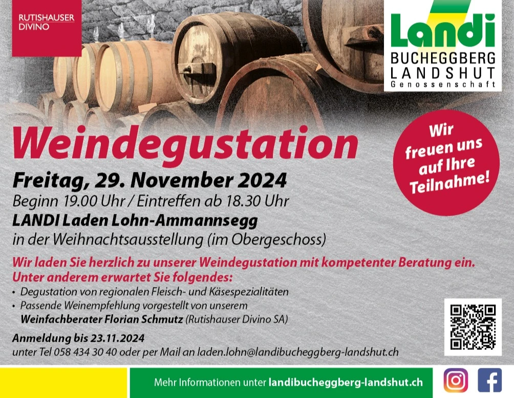 Weindegustation 29.11.2024