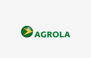 AGROLA Logo mit grauem Hintergrund