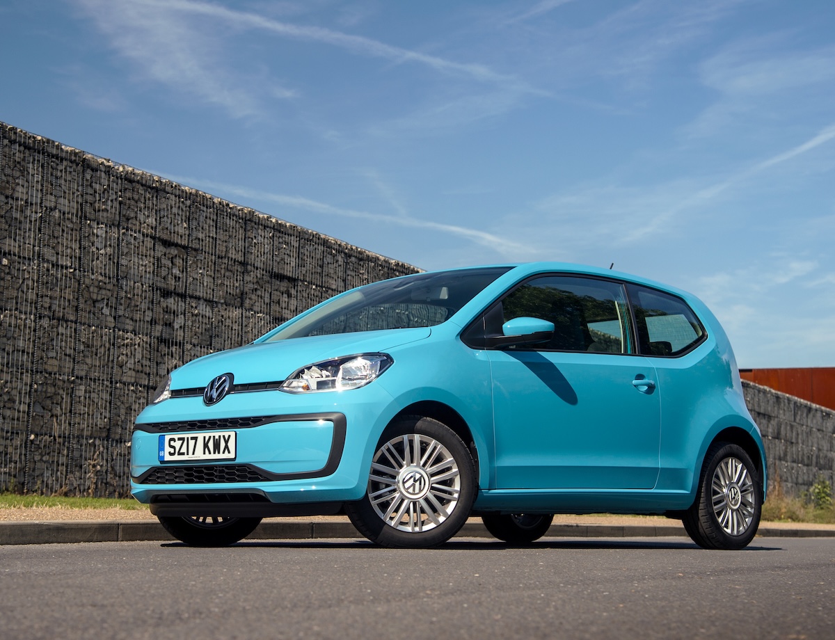 Volkswagen Up front blue static