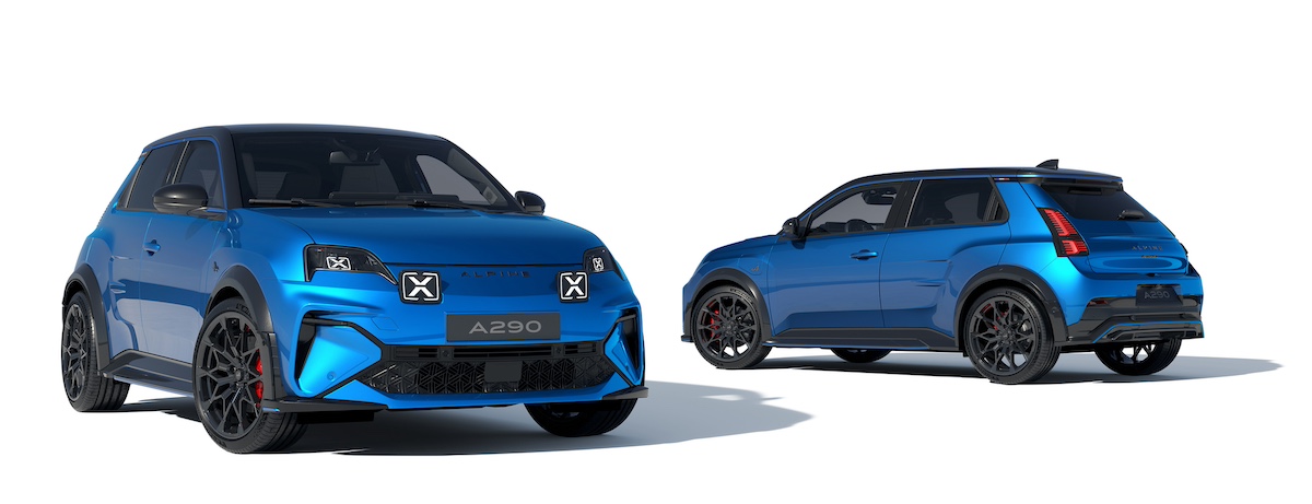 Alpine A290 front and rear