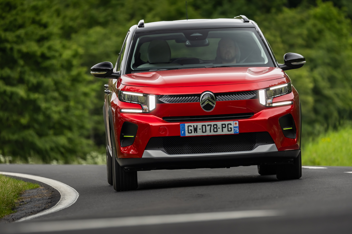 Citroen C3 review red front cornering