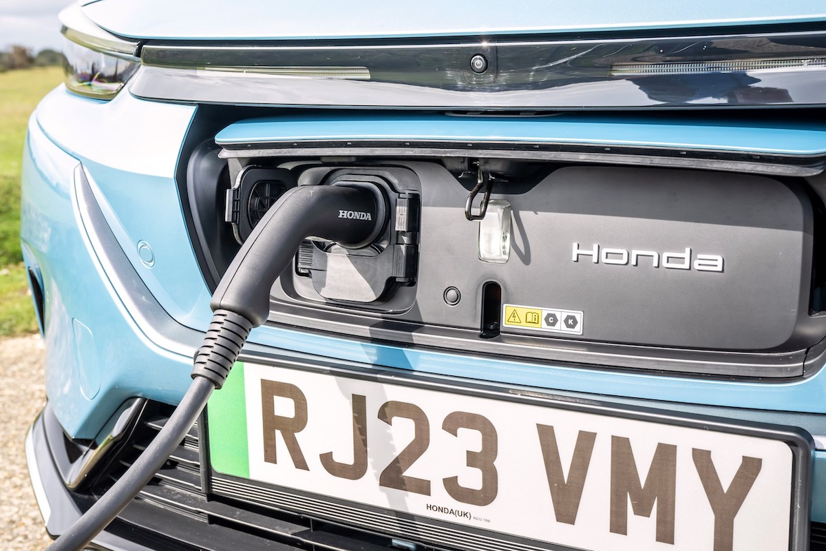 2023 Honda eNY1 blue charging