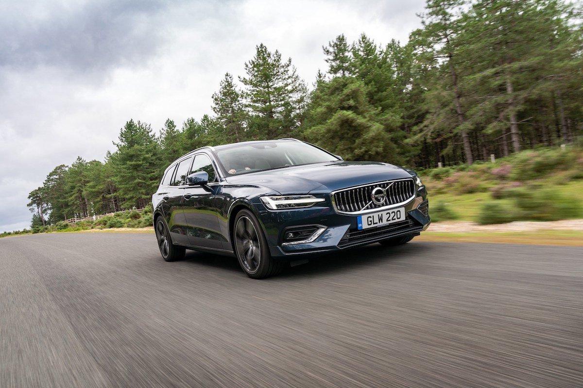 Front exterior view of the Volvo V60