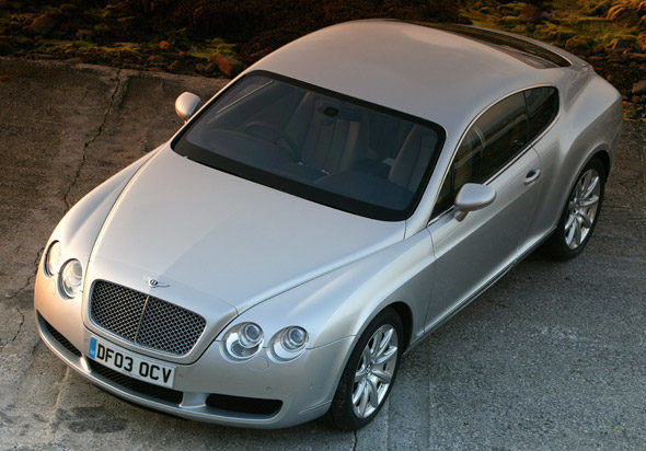 Automotive Reincarnations: Jensen FF and Bentley Continental GT Front Side View
