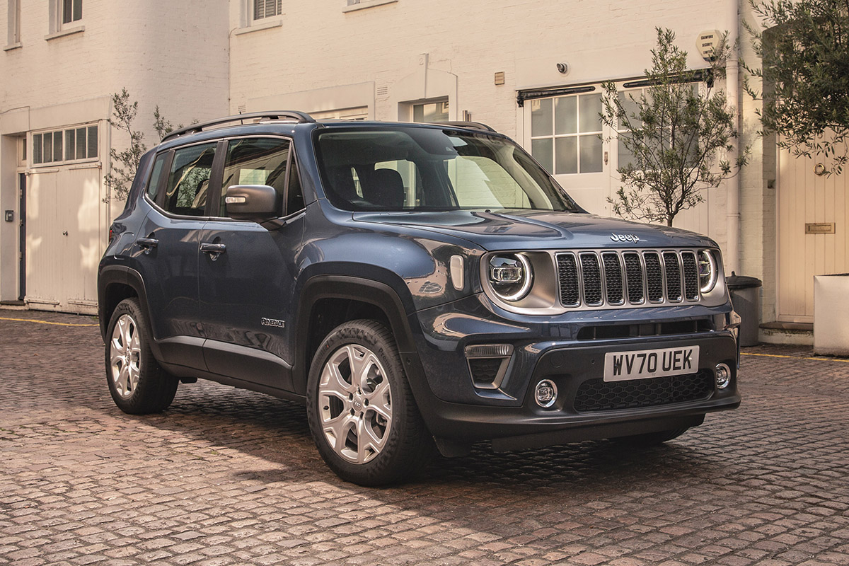 Jeep Renegade front static blue