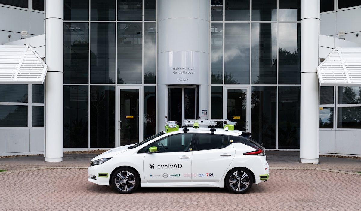 Nissan self driving car cranfield