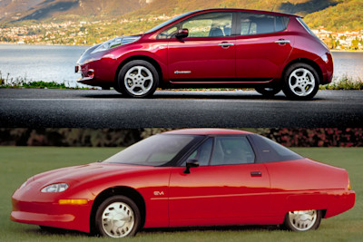 Automotive Reincarnations: GM EV1 and Nissan Leaf
